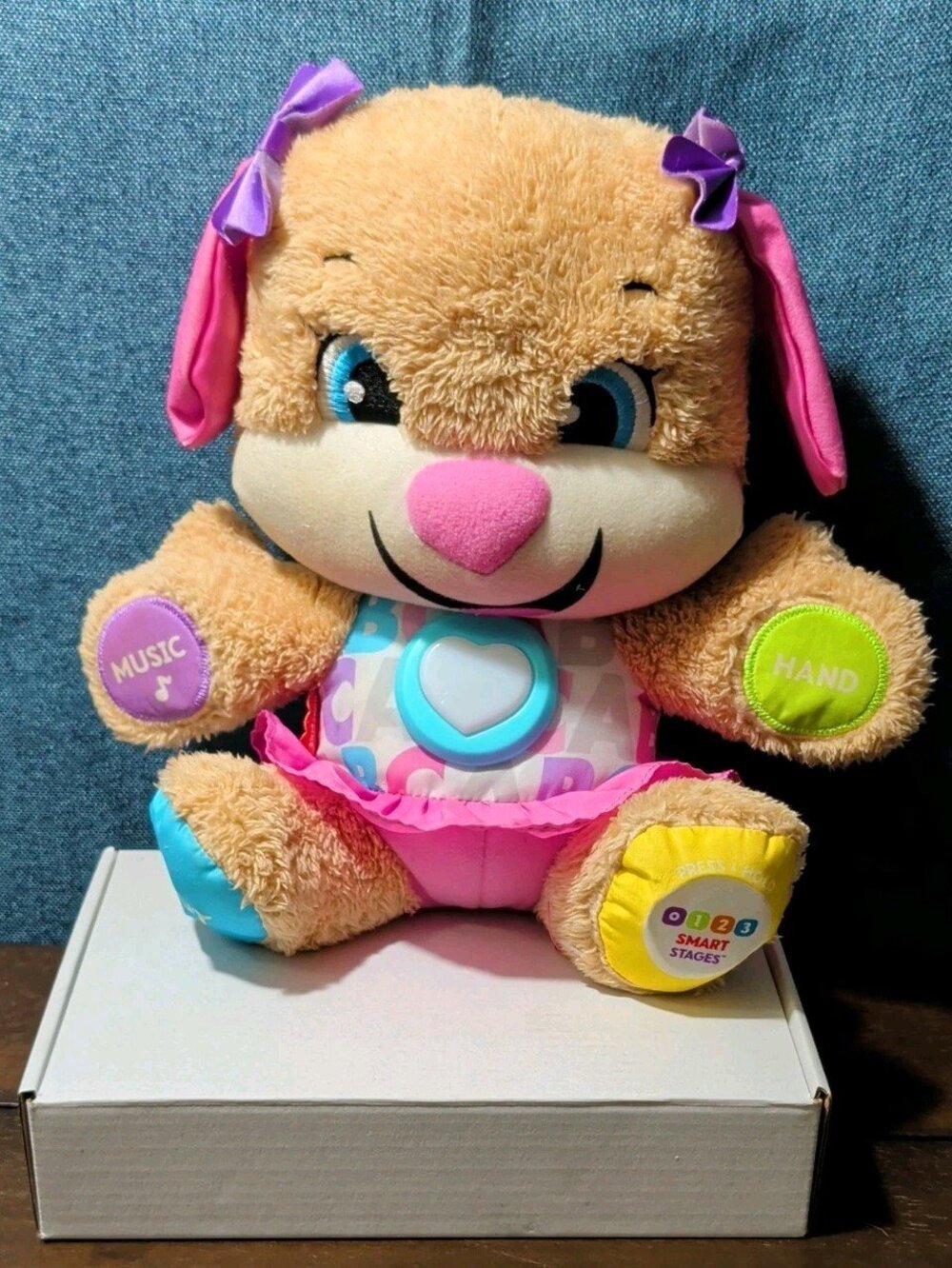 Fisher-Price Laugh & Learn Smart Stages Sis Puppy Interactive Plush Educational